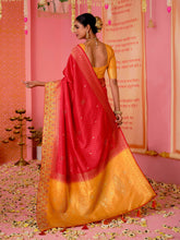 Woven Border Booti Art Silk Saree